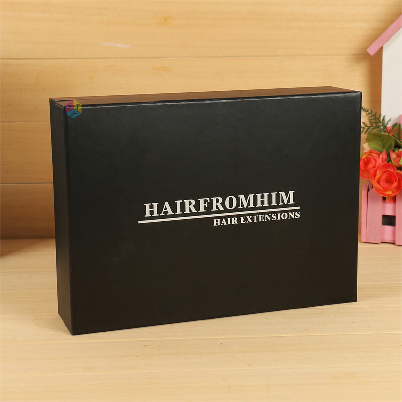 Black Paper Wig Boxes And Cases
