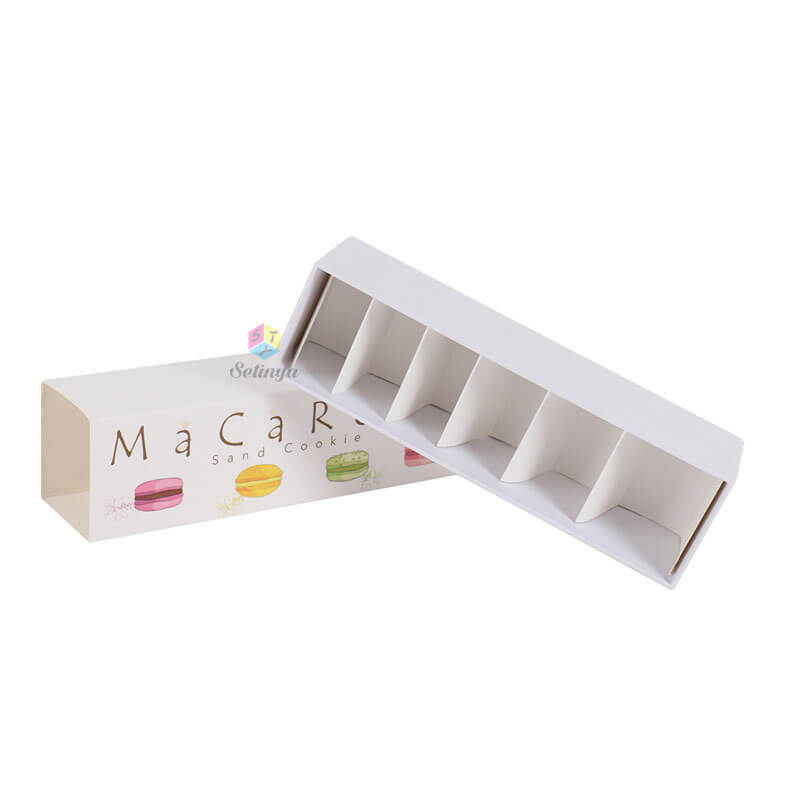 Macaron Packaging Box - Colorful Drawer Design