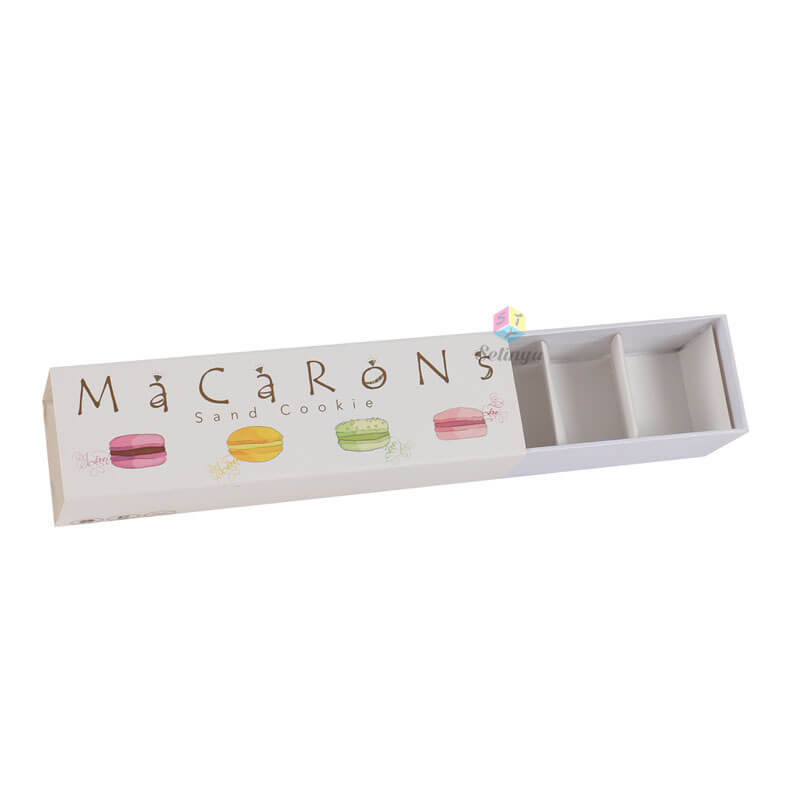 Macaron Packaging Box - Colorful Drawer Design