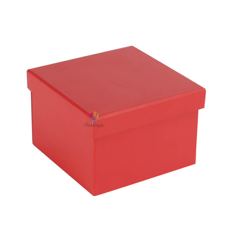 Personalised Engagement Ring Box - Red Top And Base