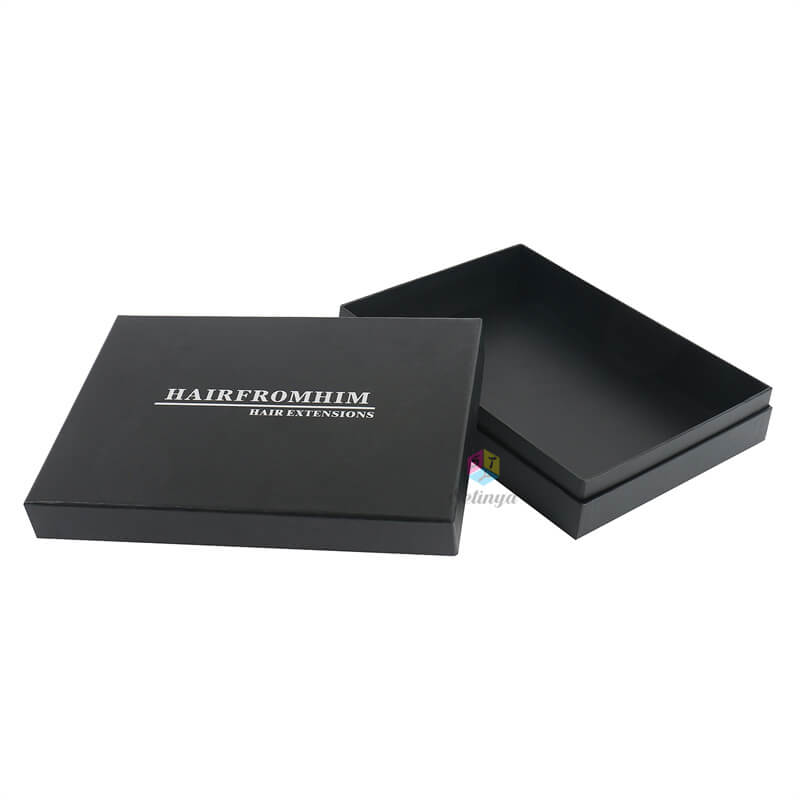 Black Paper Wig Boxes And Cases