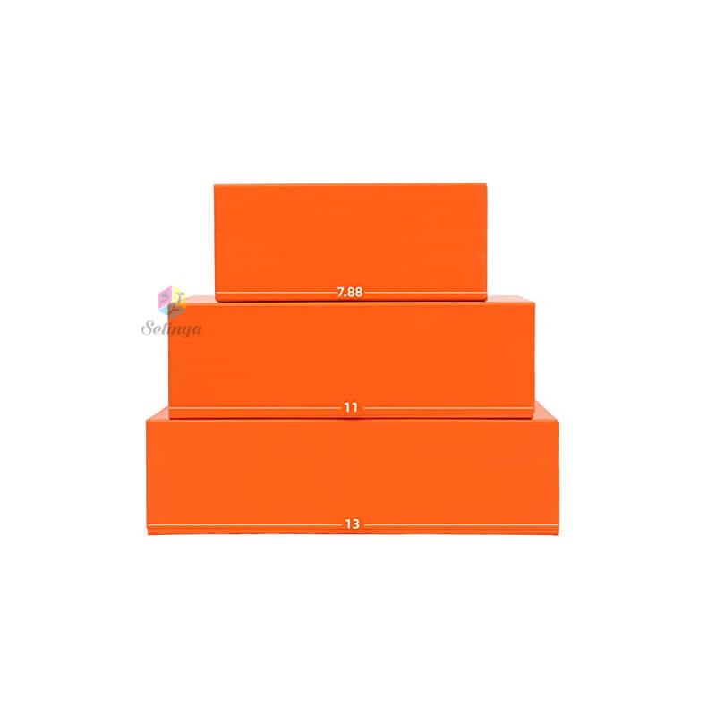 Folding Gift box - Orange Elegant Wholesale