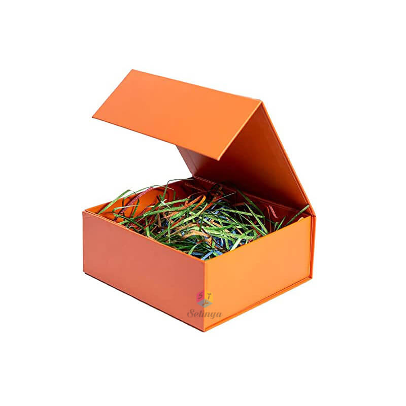 Folding Gift box - Orange Elegant Wholesale