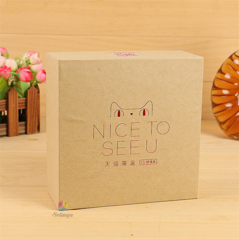 Square Cardboard Box With Lid - Recyclable Packaging