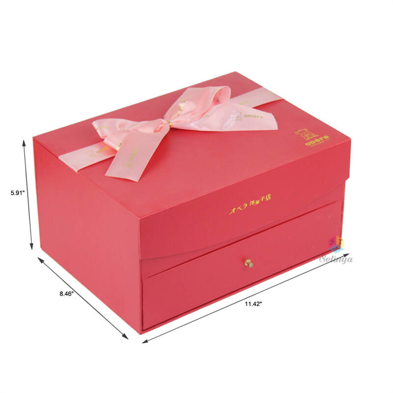 Red Jewelry Boxes Wholesale - Luxury Love Black