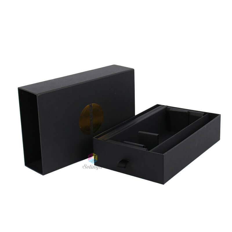 Slide Boxes - Black Matte With String
